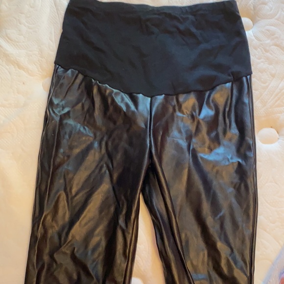 Maturity Leather Leggings - Picture 2 of 3